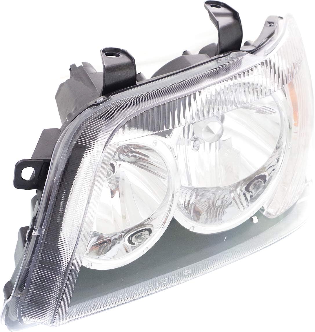Headlight Set of 2 Clear Lens Halogen With bulbs Q61528