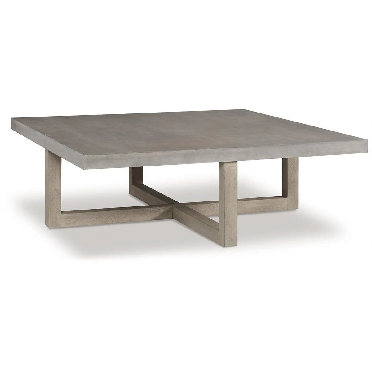 Light Gray Washed Wood Coffee Table F424