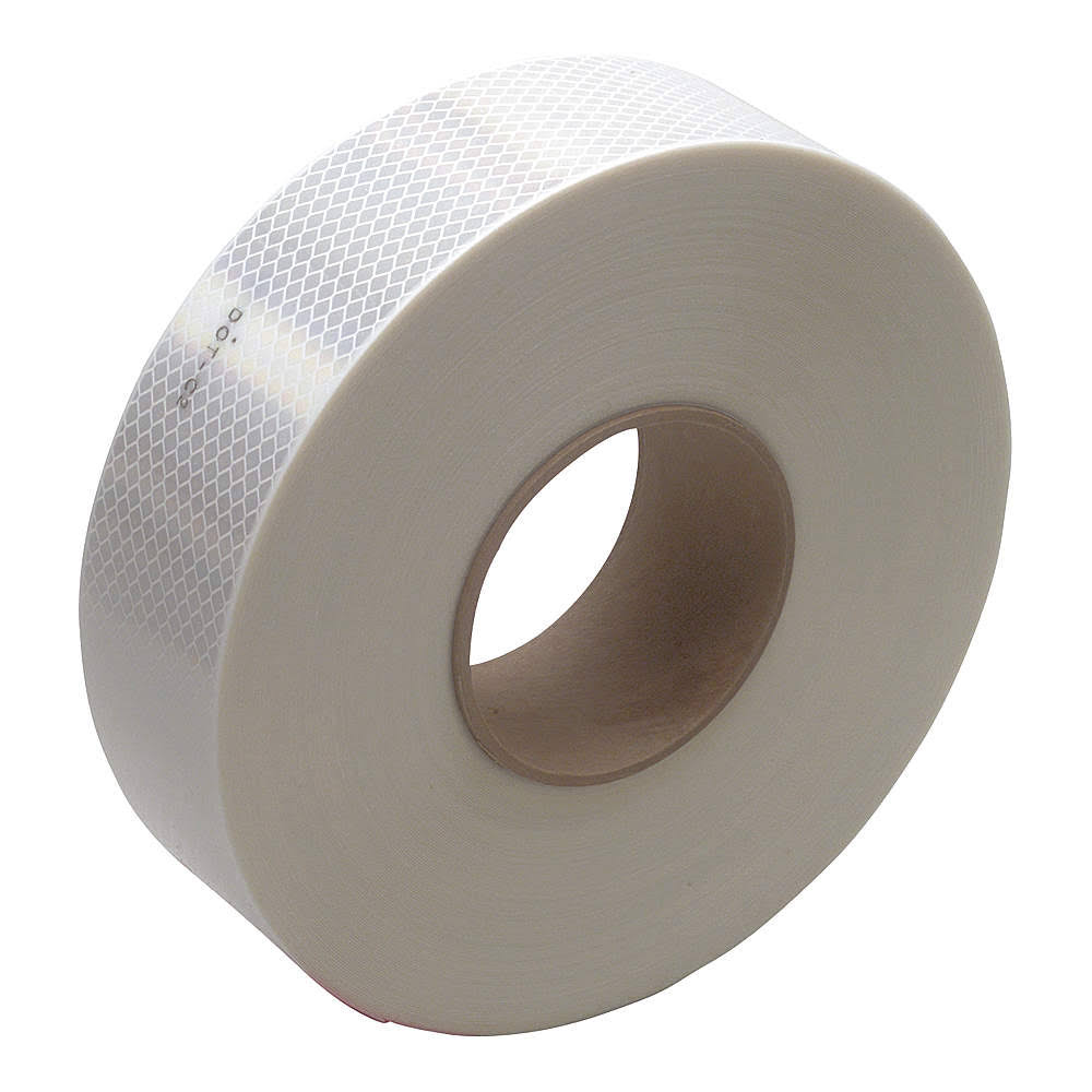 White Conspicuity Cut Railcar Tape C1790
