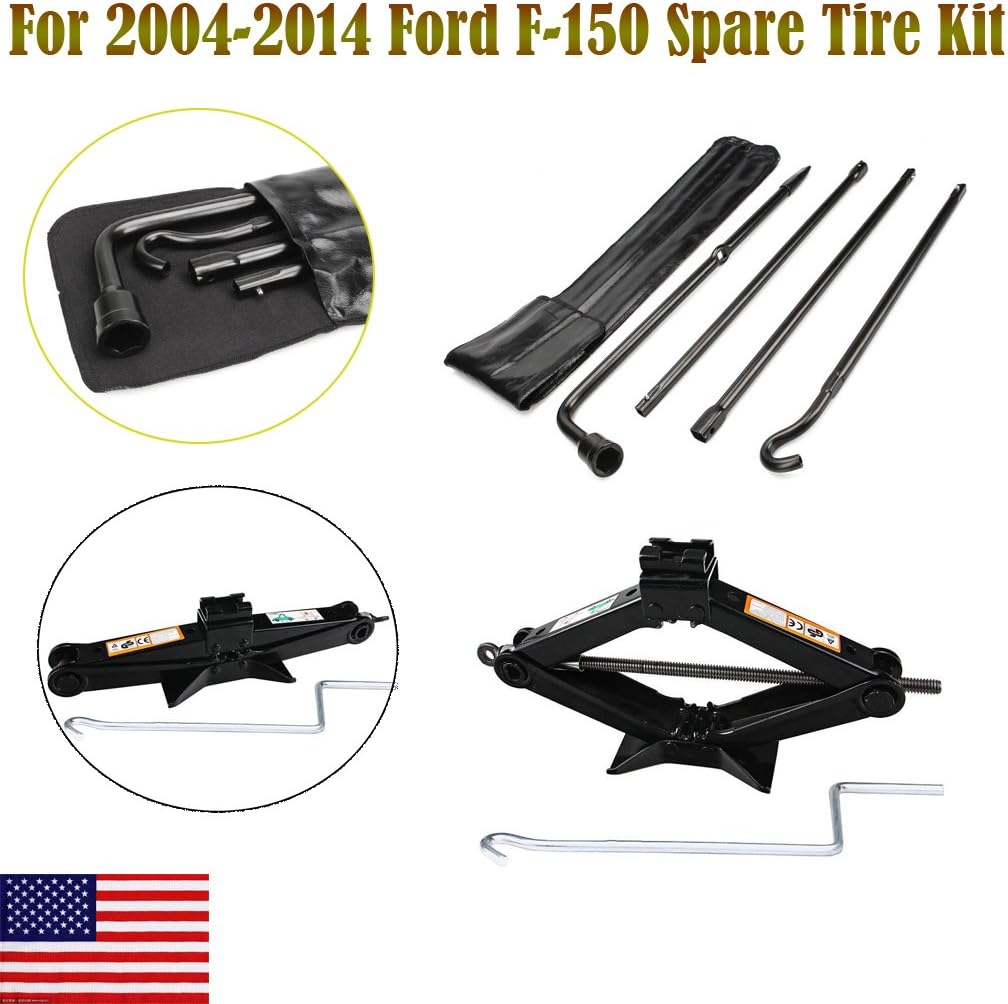 Spare Tire Tool Kit and 2 Ton Scissor Jack, Pack of 2 P3116