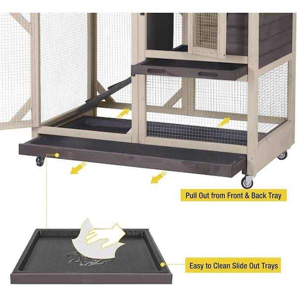 Large Indoor Rabbit Hutch with Pull out Tray R57108