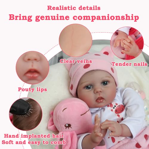 22 inches Realistic Soft Vinyl Baby Dolls F965