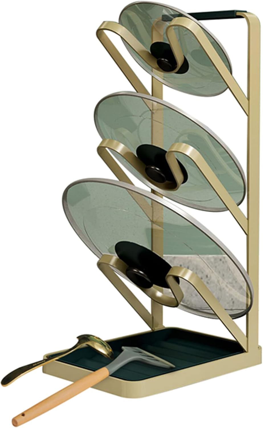 Gold Pot Lid Rack Holder H7529