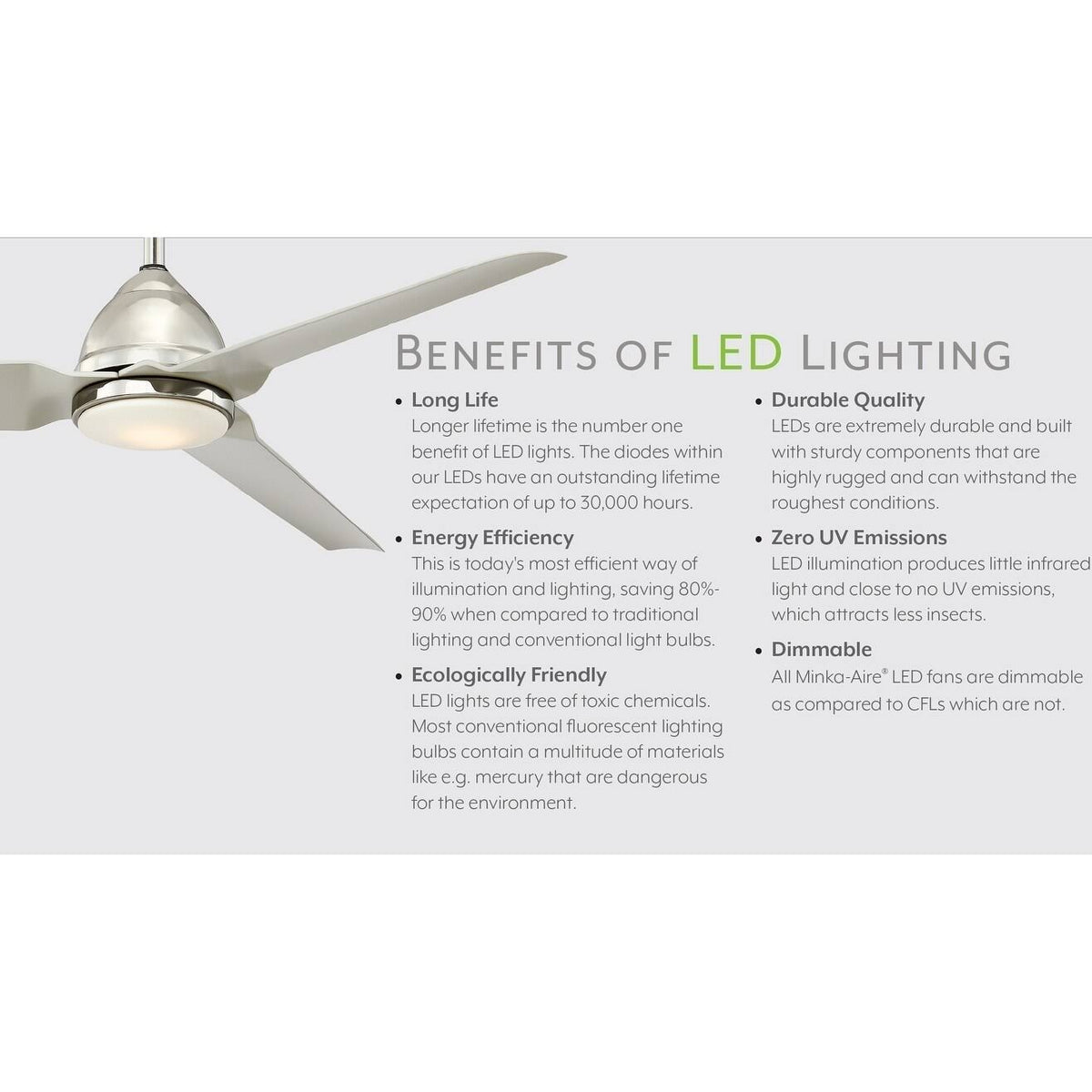 Silver Ceiling Fan V6777