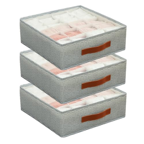 White 60 Cell Fabric Drawer Organizer N798420
