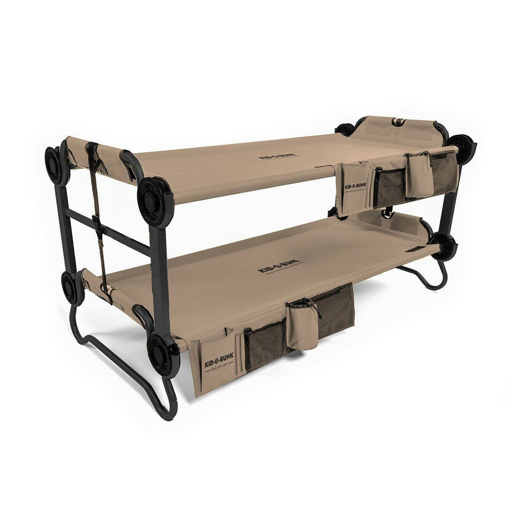 Tan Youth Double Camping Cot with Organizers R61921