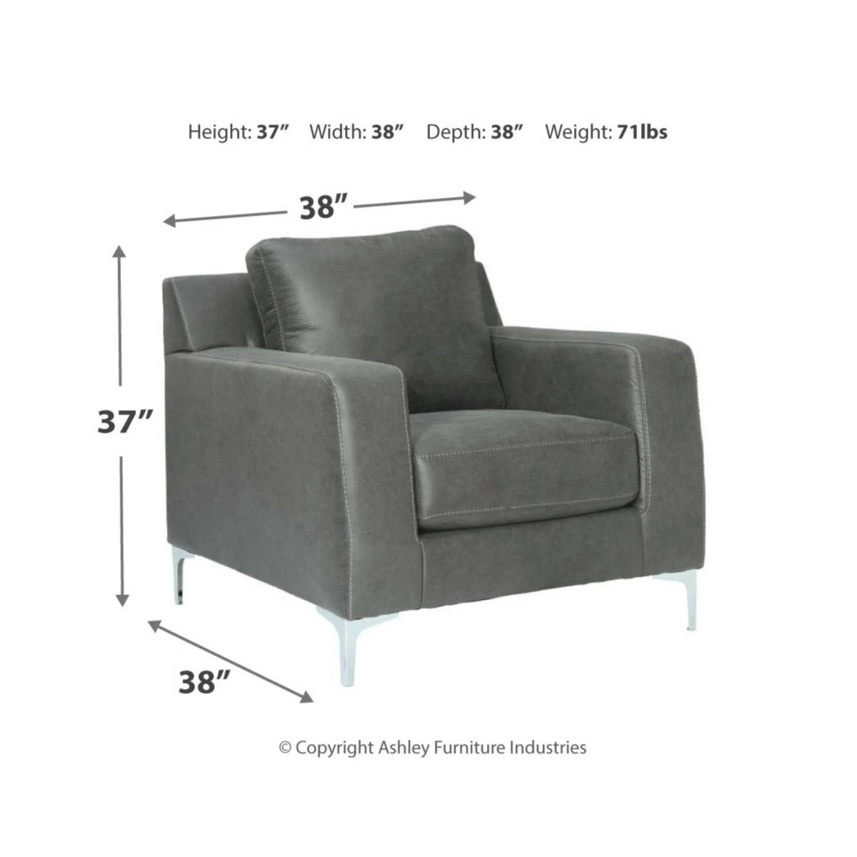Charcoal Chair F6683