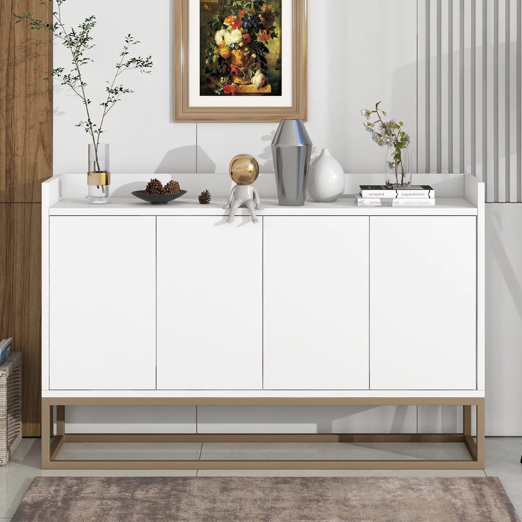 White Modern Sideboard with Large Storage Space A3661