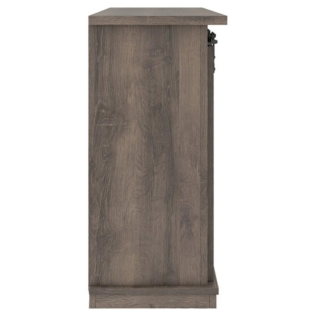 54" Gray Wood TV Stand D3817