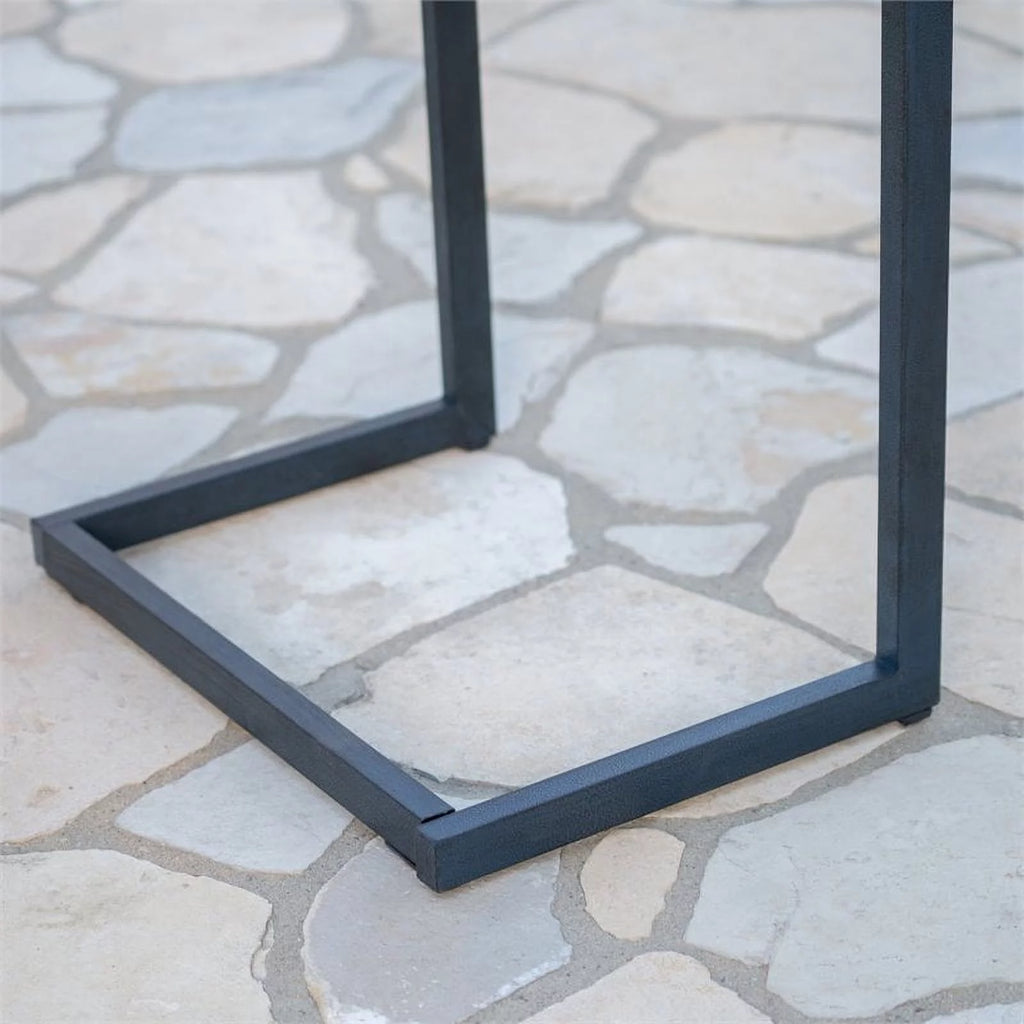 C-Shaped Accent Table in Brown and Black A79428