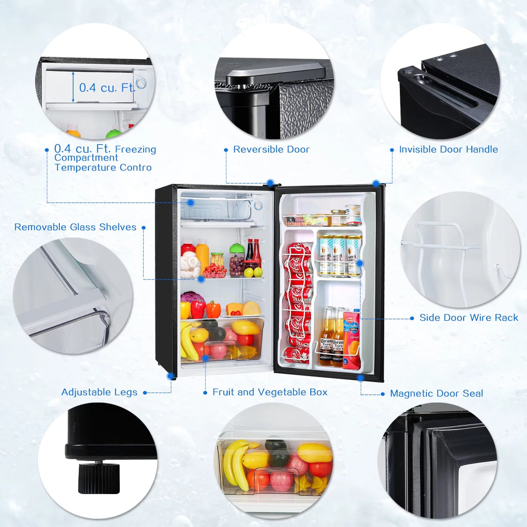 3.2CU FT Single Door Reversible Refrigerator N7520
