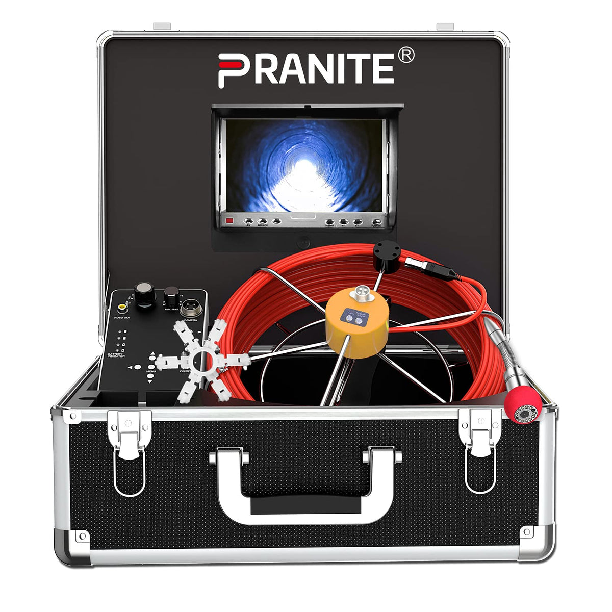 IP68 Waterproof Pipe Inspection Camera with 30M Cable and 7 Inch TFT LCD Monitor A6963