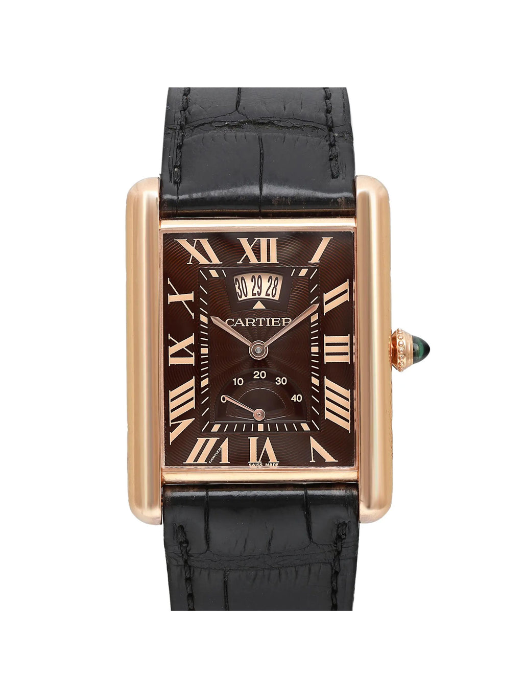 Pre-owned 18K Gold Hand Wind Mens Watch H98335