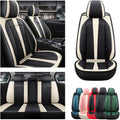 Car Seat Covers 5-Seat Black Beige F833495