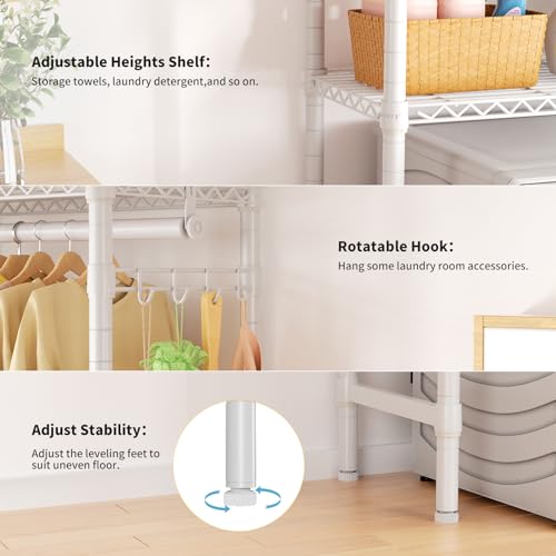 Over The Washer and Dryer Storage Shelf J3073