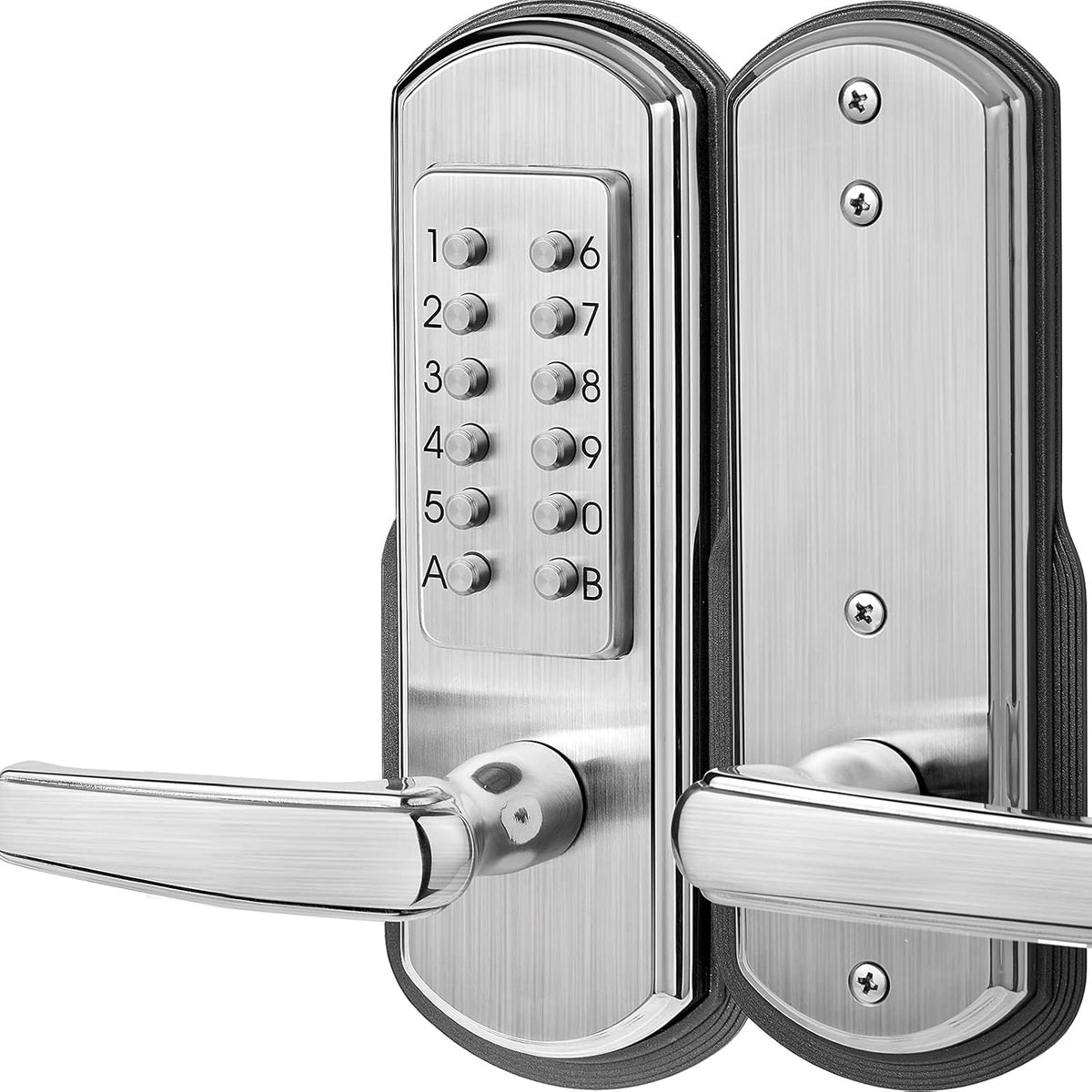 Keypad Door Lock with Handle Stainless Steel N3265