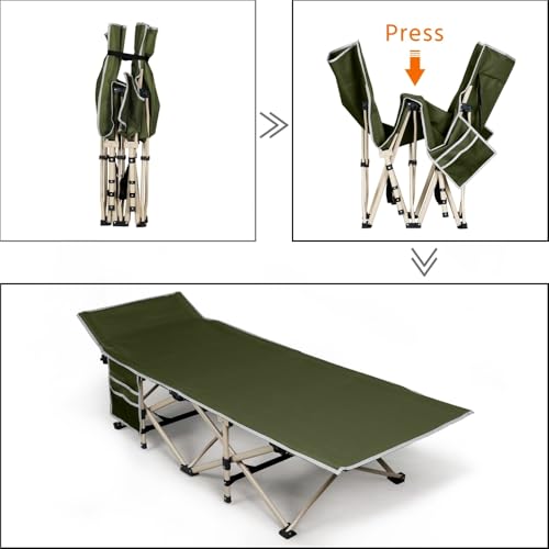 Folding Camping Cot with Carry Bag O1823
