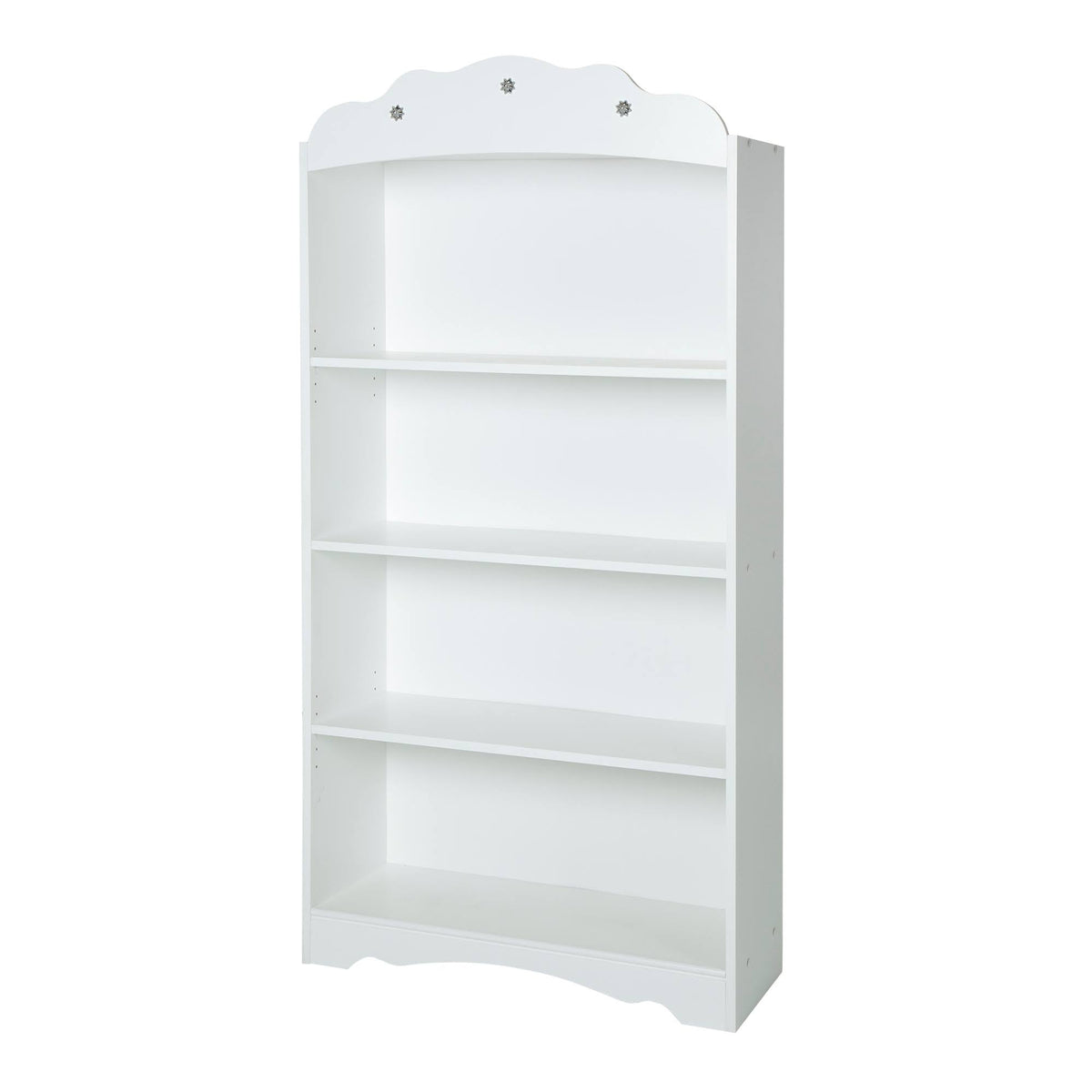 White 4 Shelf Bookcase C2666