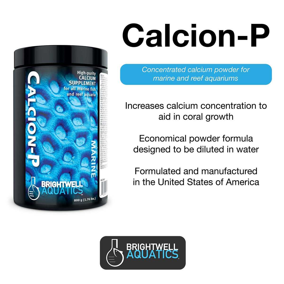 Powdered Calcium Supplement for Marine Aquariums 3.2-kg T796