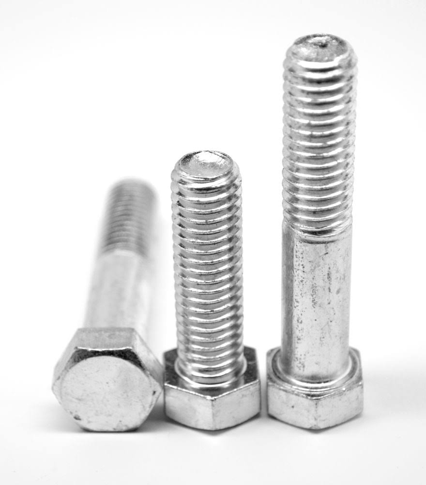 7/8x22-9 x 6x22 Coarse Thread Grade 2 Hex Cap Screw Low Carbon Steel Zinc Plated F90853