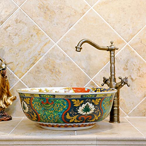 Ceramic Porcelain Round Vessel Sink Bowl G73278