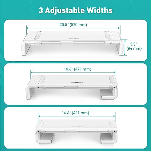 Black Dual Monitor Stand Riser with Drawer O117