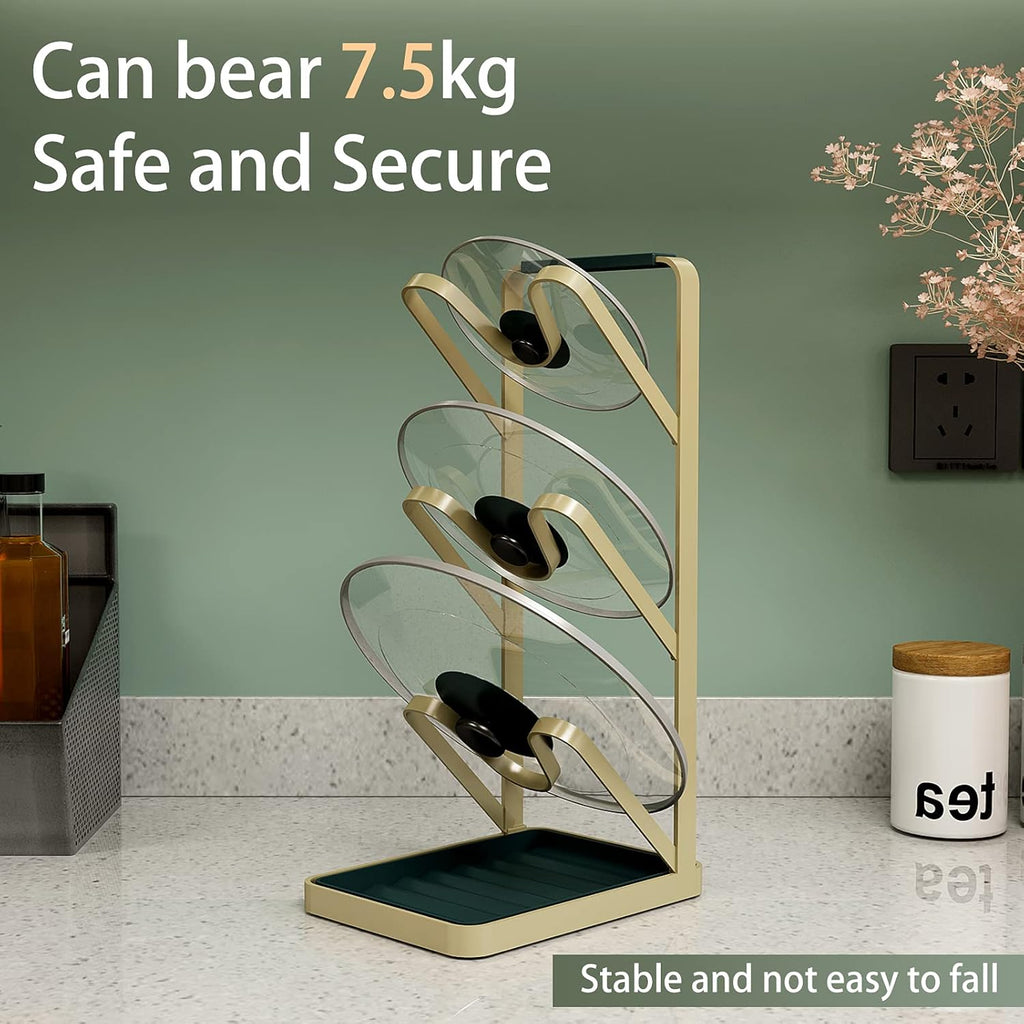 Gold Pot Lid Rack Holder H7529