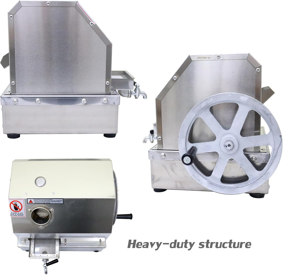 Commercial Sugar Cane Press Juicer Machine with 2 Peeling Knives W4973