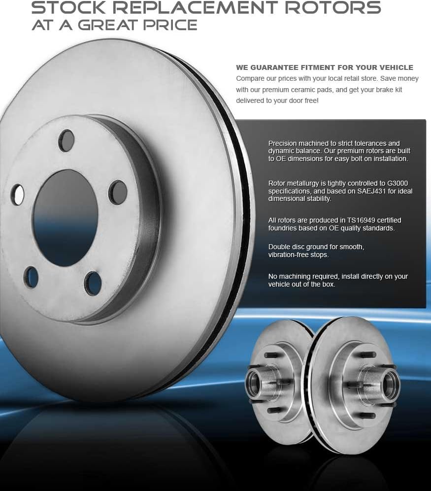 Brake Rotors + Ceramic Pads + Hardware Z94869