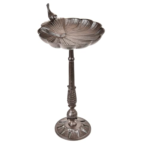Heavy Duty Cast Iron Tall Bird Bath A7670