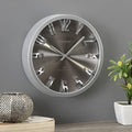 Silver 10 x 2 x 10 Wall Clock D836