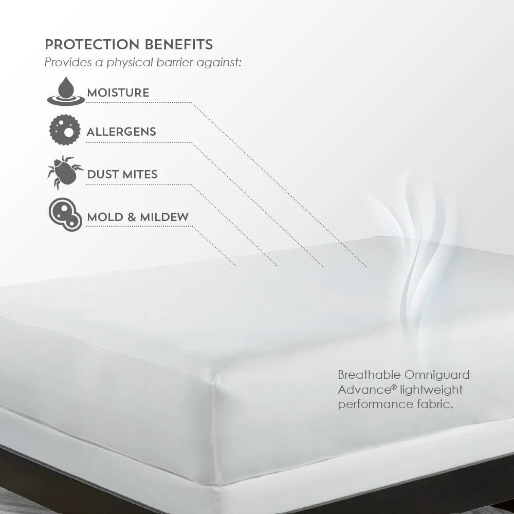 White Twin Mattress Protector G345520
