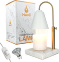 Adjustable Electric Candle Warmer with Dimmer, Marble Base, Gold Frame U320547