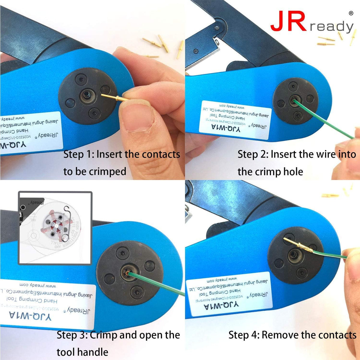 Aviation Hand Crimp Tools Wire Cable Pin Socket Crimper 20-32AWG I173855