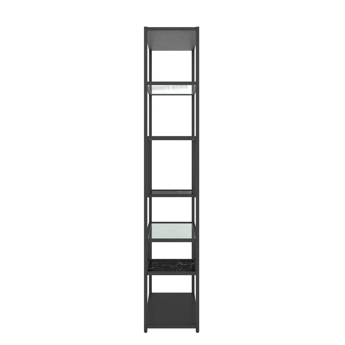72x22 Marble Glass Bookcase Etagere I910