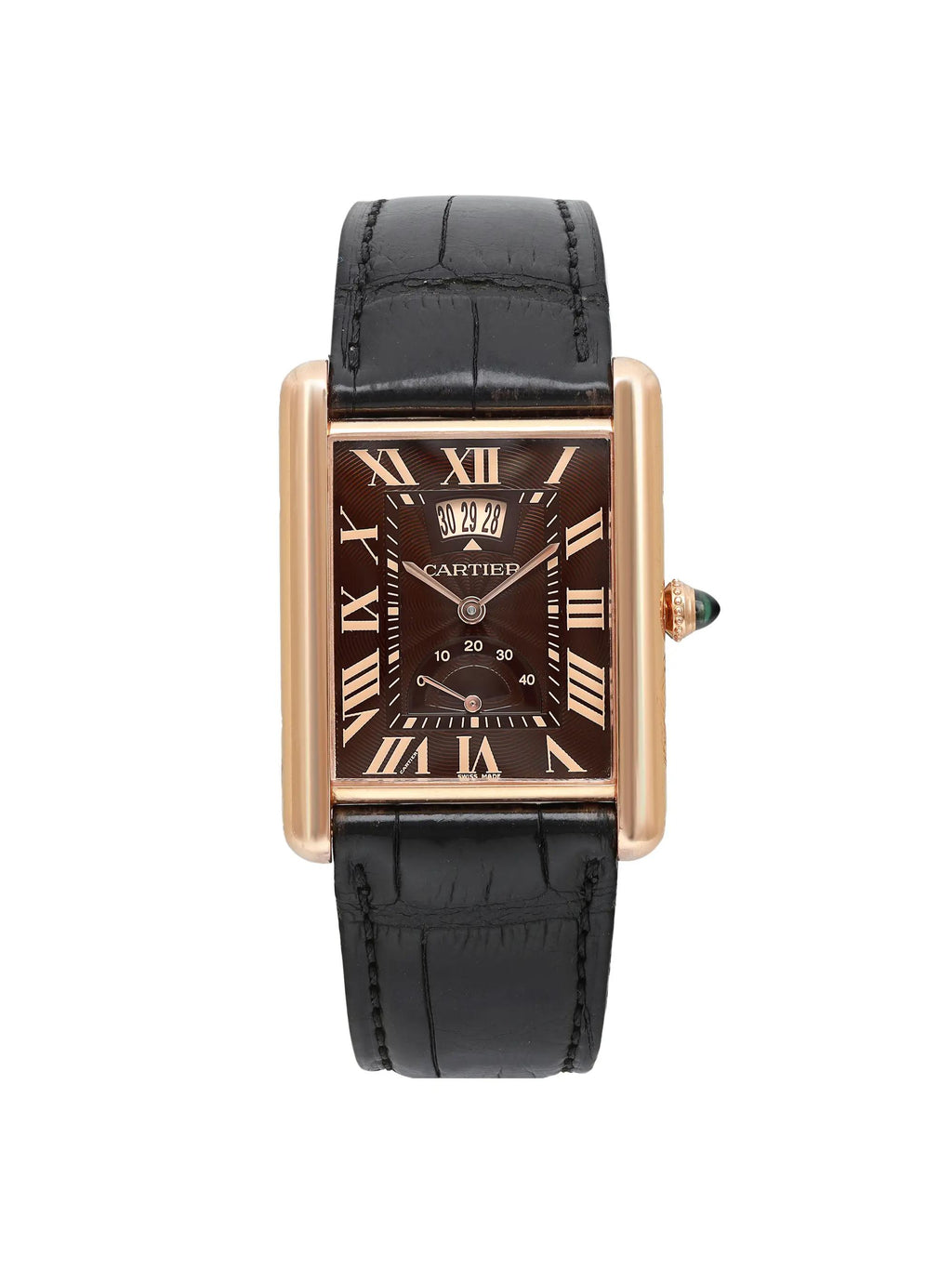 Pre-owned 18K Gold Hand Wind Mens Watch H98335