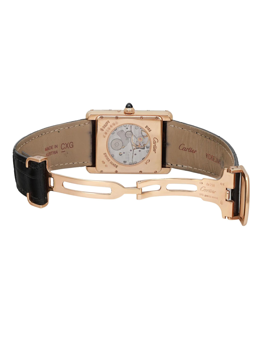 Pre-owned 18K Gold Hand Wind Mens Watch H98335