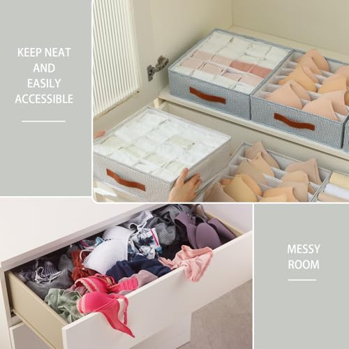 White 60 Cell Fabric Drawer Organizer N798420