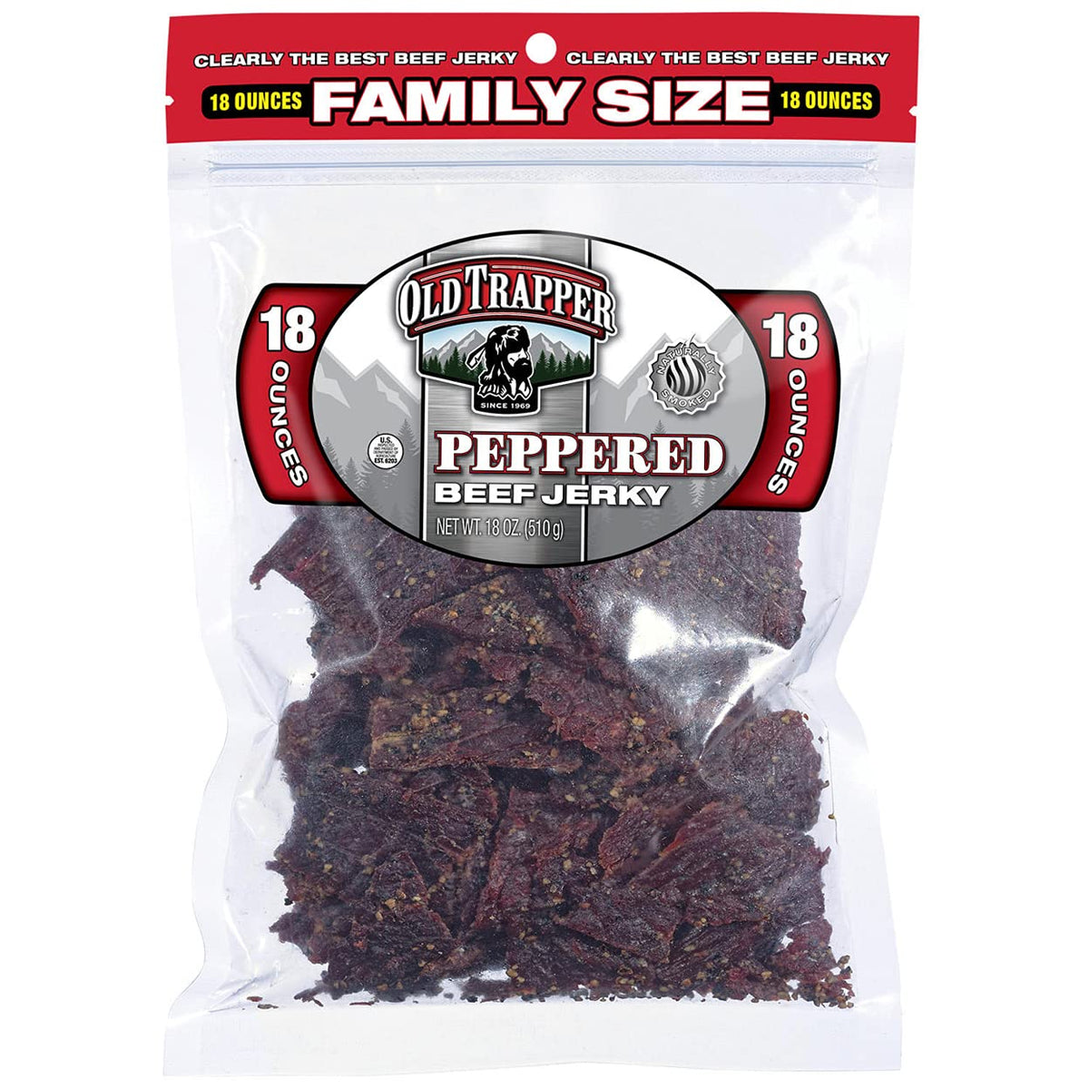 Peppered Beef Jerky 18 Ounce S1009