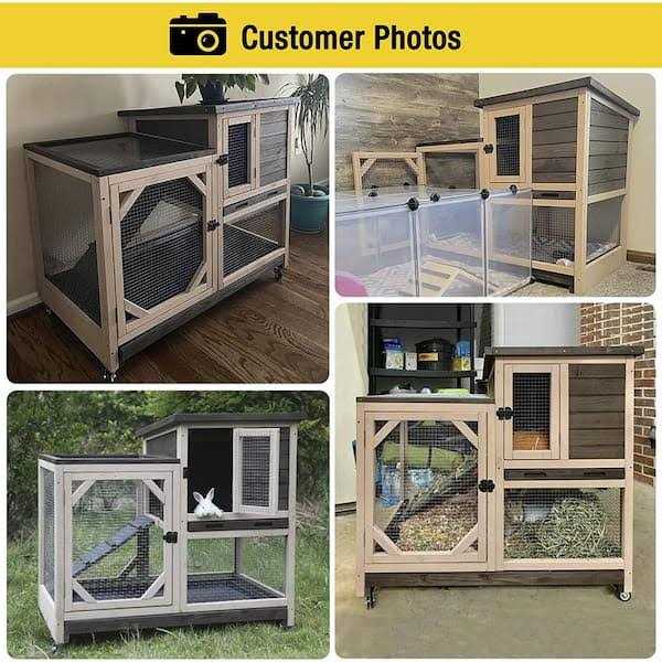 Large Indoor Rabbit Hutch with Pull out Tray R57108