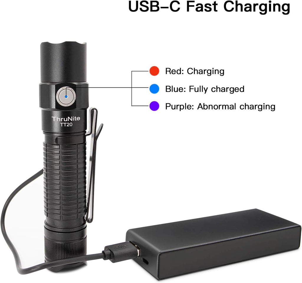 Black Rechargeable Tactical Flashlight N19988