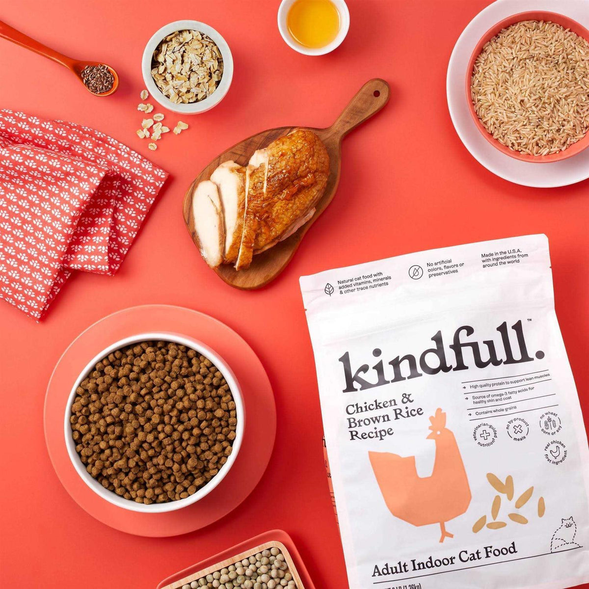 Chicken and Brown Rice Dry Cat Food K6824