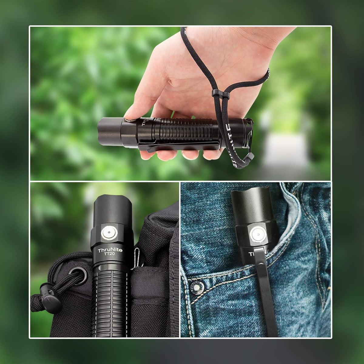 Black Rechargeable Tactical Flashlight N19988