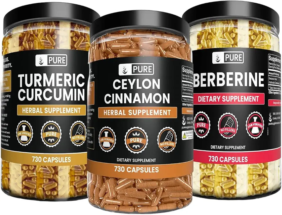 Ceylon Cinnamon, Berberine, and Turmeric 730 Capsules G6718