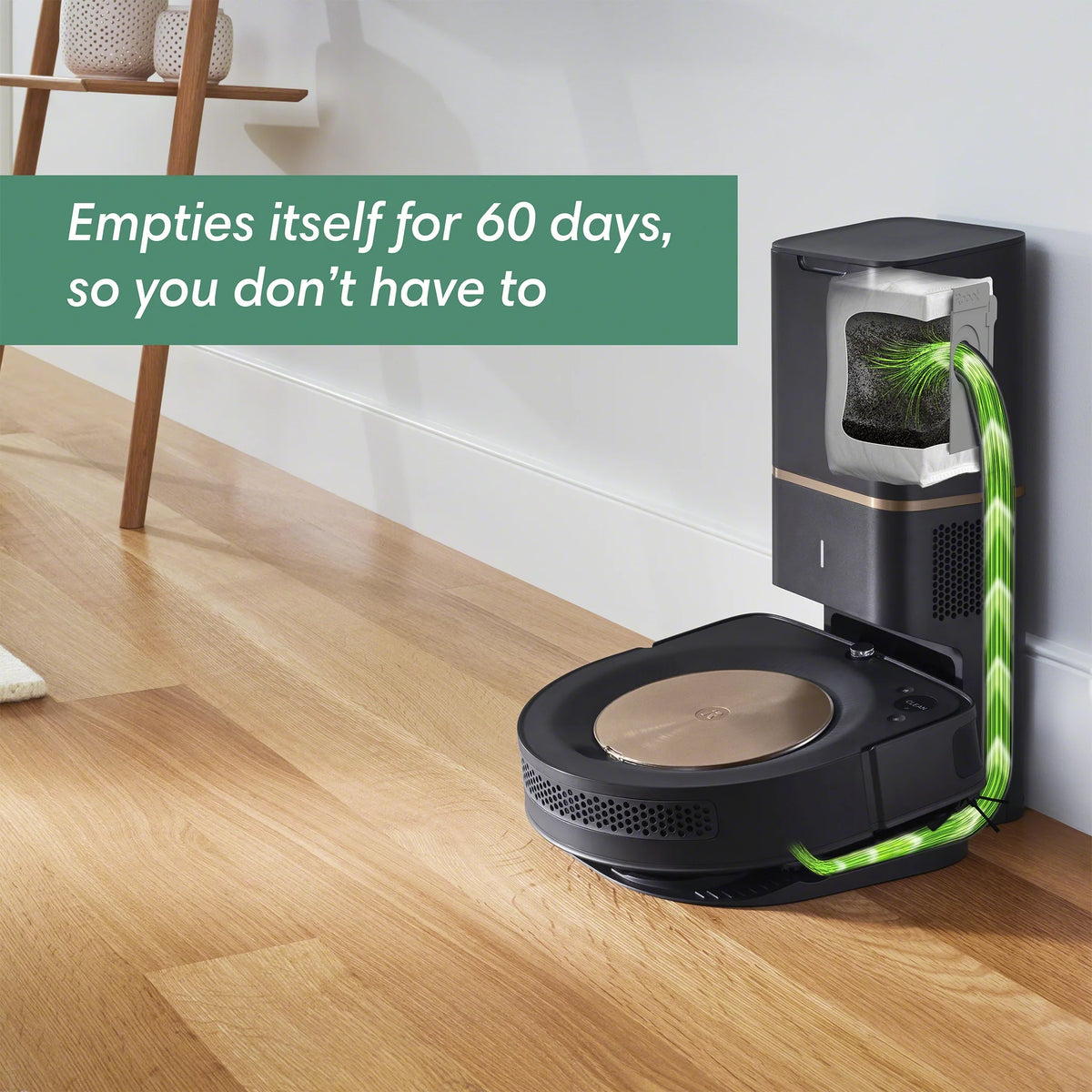 Wi-Fi Connected Self-Emptying Robot Vacuum W3830