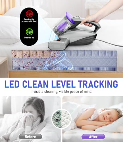 500W Handheld Mattress Vacuum Cleaner with UV-C Light and HEPA Filter Z80073