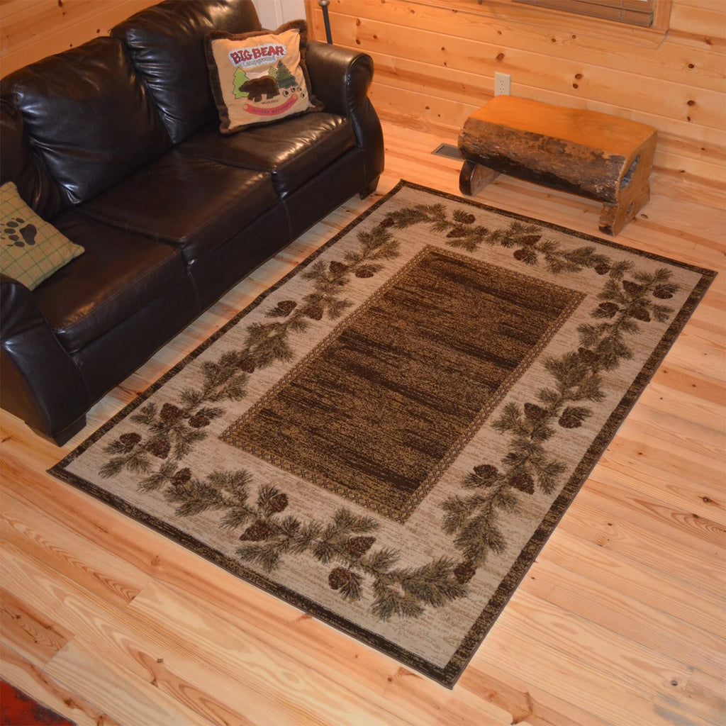 Brown 5x8 Area Rug T726270