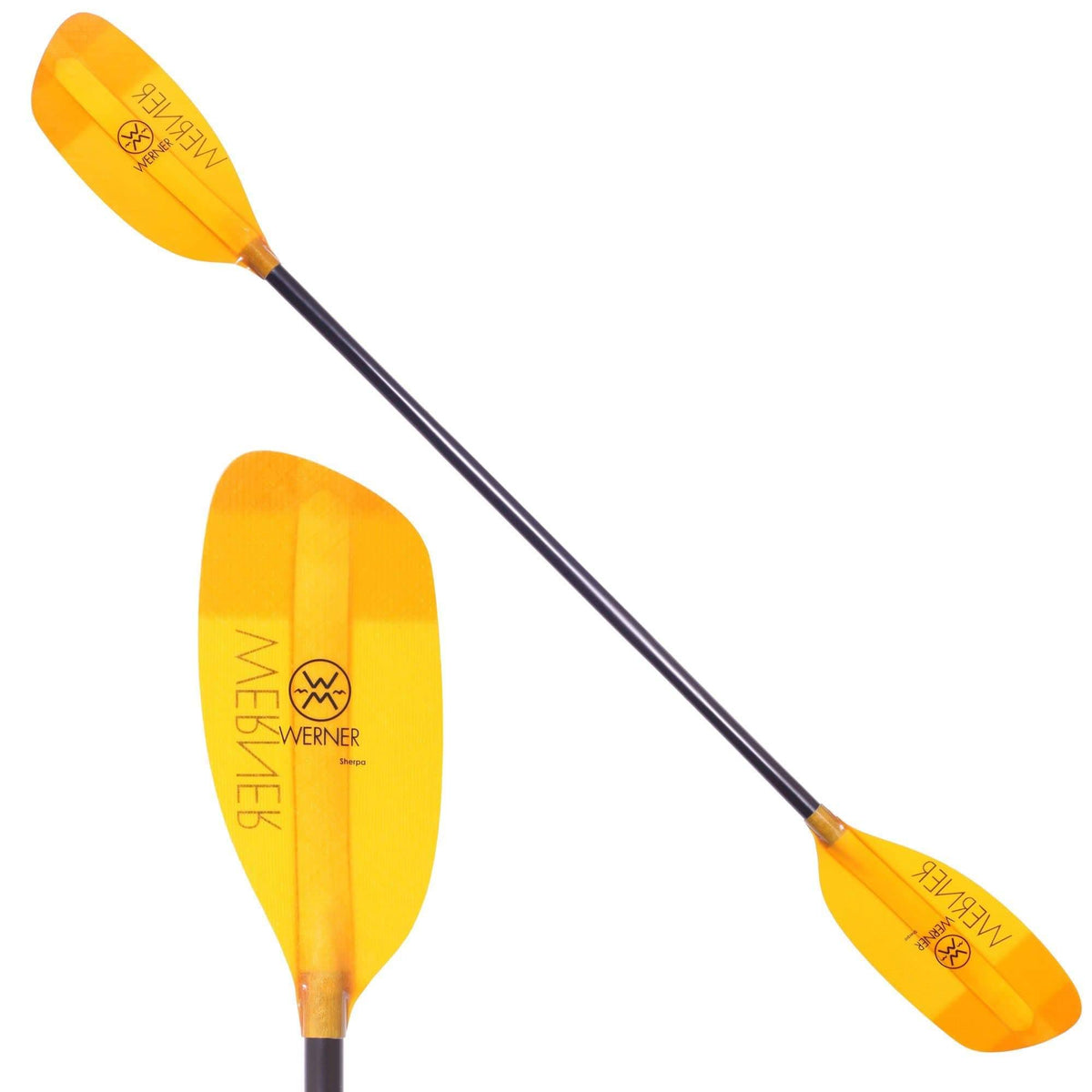 Sherpa Fiberglass Paddle - Straight Shaft Amber, 194Cm W504