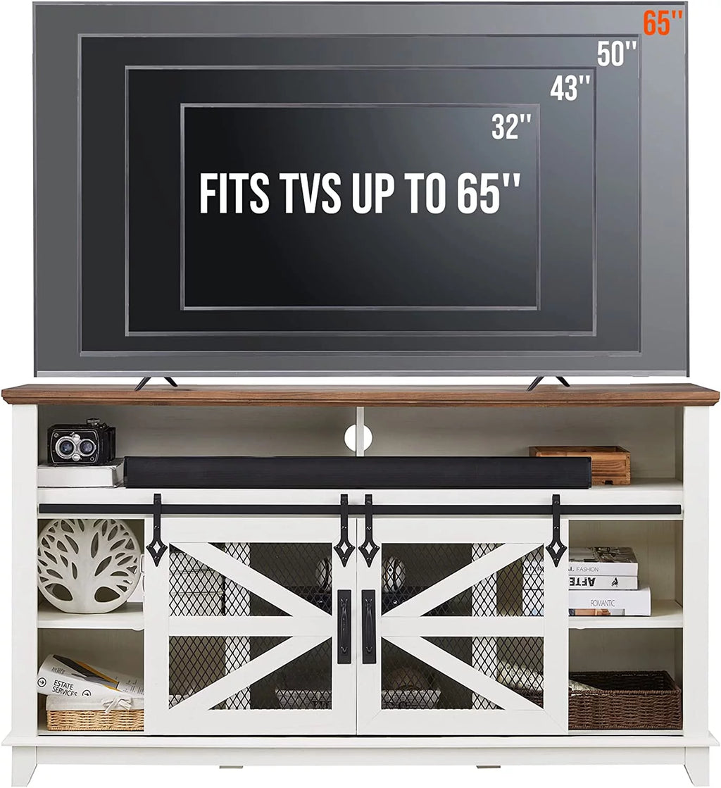 Antique White TV Stand E850446