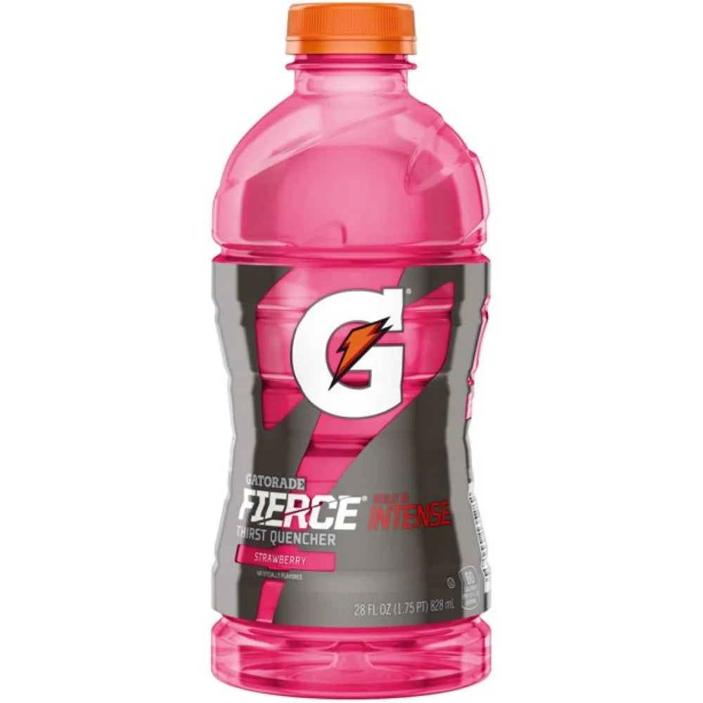 Strawberry Sports Drink, 28 Fl Oz Bottles, Quantity of 4 X65819